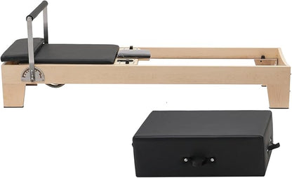 VEVOR Pilates Reformer Accessories for Home Gym, Include Reformer Box/Chair/Spine Corrector/Wall Mounted Machine/Jump Board/Foldable & Dual Resistance Springs
