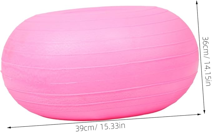 balacoo Yoga Ball Fitness Donut Design Half Ball for Pregnancy Reinforced Balance Trainer