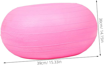 balacoo Yoga Ball Fitness Donut Design Half Ball for Pregnancy Reinforced Balance Trainer