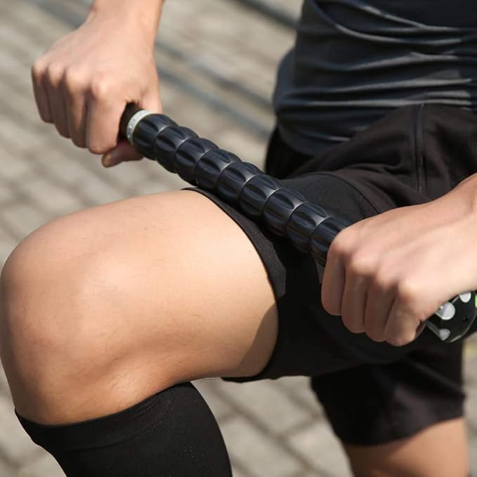NuRich Muscle Roller and Body Myofascial Trigger Point Release Massage Stick for Athletes, Trainers, or Gyms to Help The Rolling Out of Muscles, Relieving Muscle Pain, Cramping, and Muscle Soreness