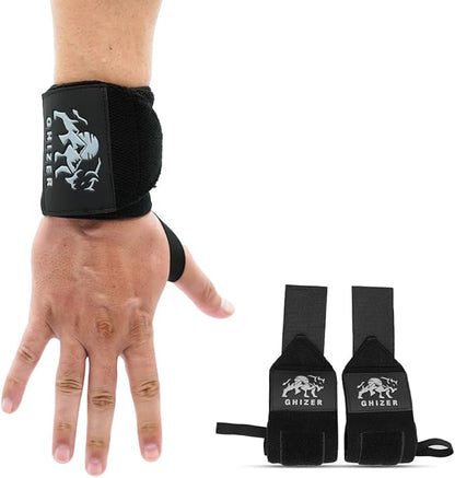 Wrist Straps for Weightlifting 18" – Gym Wrist Support for Men & Women, Elasticated Padded Wraps MMA, Kickboxing, Boxing & Powerlifting – Wrist Wraps for Pain, Lifting, Bench Press