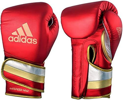 adidas Adi-Speed 501 Pro Kickboxing & Boxing Gloves for Men & Women – Leather Training Gloves for Heavy Bag, Sparring & Fitness