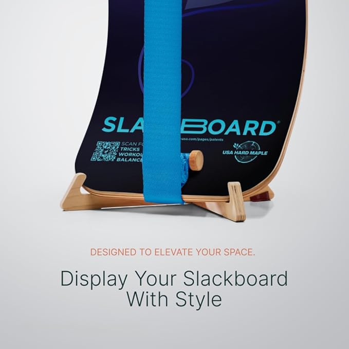 GIBBON SlackBoard - GiBoard Balance Board Kids & Adults - Slackline Balance Trainer - Slack Board Core Workout Equipment Home Gym Training - Standing Desk Exercise - Yoga, Agility, Pilates & More