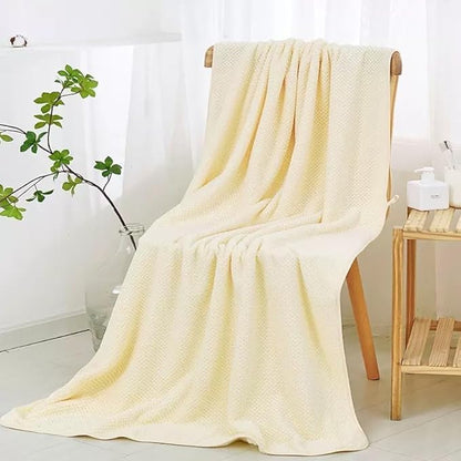 Super Size Thick Coral Fleece Bath Towel 35 * 70inches, Ultra Soft & Highly Absorbent Quick-Dry Bath Sheet, Plush Microfiber Towel for Adults, Women, Men, Spa, Beach and Gift Ideas