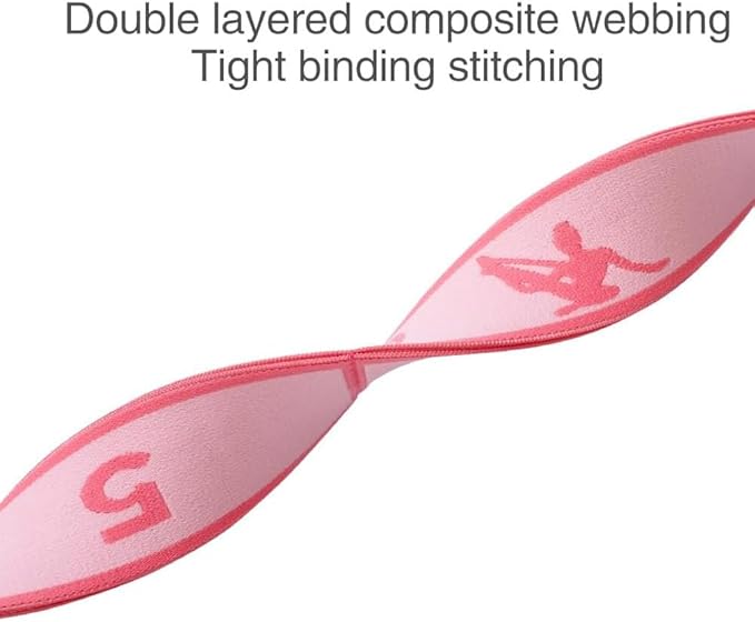2 PCS Kids Stretching Strap - 8-Loop Adjustable Stretch Bands for Dance, Ballet, Yoga, Gymnastics Workout, Children‘s Fitness Equipment, Stretching Resistance Bands and Home Flexibility Training