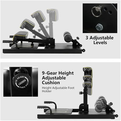 Multi-Functional Home Gym Machine with Adjustable Height and Cushion, Sissy Squat, Push-ups, Sit-ups, Rope Exercises, and More - Enhance Your Fitness with Our 8-in-1 Workout Solution