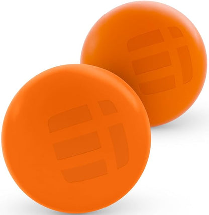 Massage Lacrosse Balls for Deep Tissue Relief - Trigger Point Therapy Ball Set for Plantar Fasciitis, Myofascial Release for Back, Shoulder, Foot - Massage Ball Roller - 2 Pack (Orange)