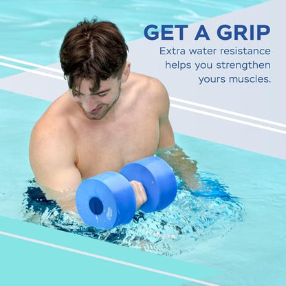 Sunlite Sports Water Workout Combo Set, High Density Water Weights for Pool Exercise, Dumbell, Swim Belt, Aerobics Equipment, Aqua Jogger Belt, Pool Fitness, Aqua Therapy & Exercise