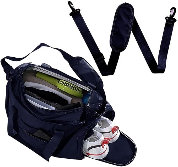 Sports Gym Luggage Travel Bag for Men and Women, Sports Gym Bag, Exercise Duffel Bag, Large Capacity and Light to Carry, Waterproof and Dirt-resistant Foldable Travel Bag ,Gear Black