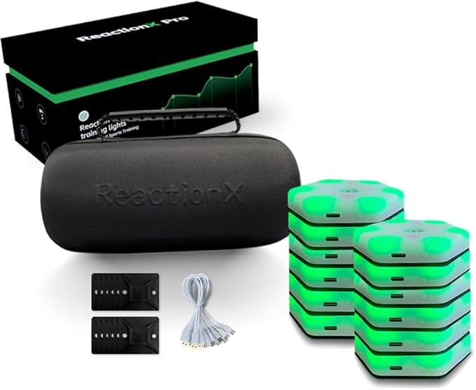 ReactionX Reaction Training Light lamp pro Speed Agility Response Equipment Basketball Boxing fencingPhysical Rehabilitation of Flash Reflex traing System 12light+app…