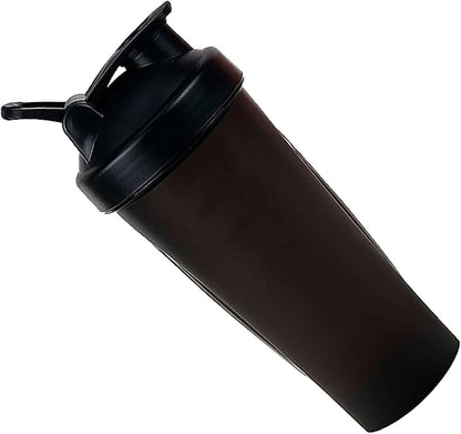 ZJchao Protein Shaker Bottle, 20oz Protein Shaker Water with Loop Balls Leak Proof for Pre Workout Outdoor Sports Gym Fitness (Pink) (Black)