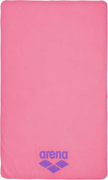 ARENA Microfiber Sports Towel Soft Fabric Ultra Absorbent Thin Extra Light Quick Drying for Pool Beach Gym Traveling Fitness, Shocking Pink/Violet