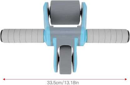 2 Wheels Ab Roller Wheel, Abdominal Muscle Exerciser, Dual - Wheel Core Trainer with Knee Pad for Home Gym, Stable Aluminum Alloy Frame, Foldable Design for Full - Body