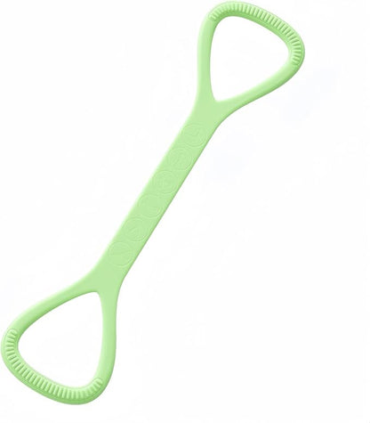 Figure 8 Resistance Band with Handles, Silicone Exercise Bands for Physical Therapy, Arm Shoulder Back Chest Workout, Portable Home Fitness Stretching Equipment for Yoga & Pilates