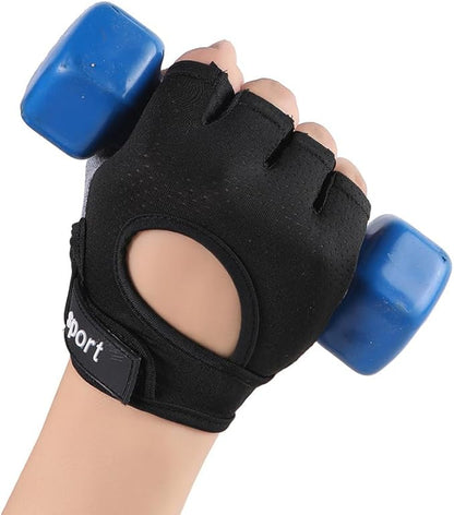INOGIH Lightweight and Breathable Fingerless-Gym-Gloves for Women - Exercise-Crossfit-Training Gloves for Workout