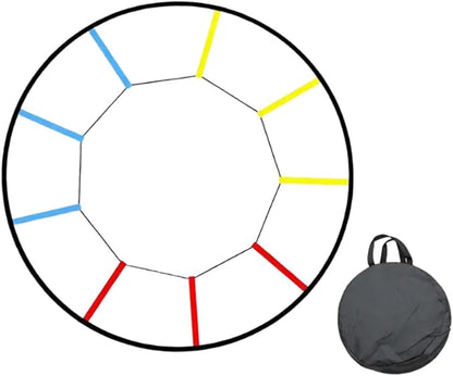 Round Agility Ladder for Kids Adults Portable Sports Training Gear,Footwork Ladder Speed,Training Equipment for Rugby