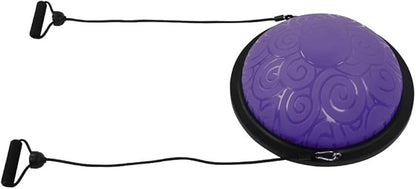Half Ball Trainer Enhancing Balancing Stability for Yoga Fitness Exercise Purple 18.1x18.1x7.9in