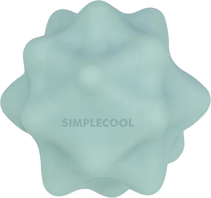 Small Spiky Massage Ball Trigger Point Massage Tool. Solid Bumpy Massager Balls for Deep Tissue Myofascial Release Hand Foot Plantar Fasciitis Pain Relief Knots Acupoint Yoga Fitness 2.2×2.1" (Green)