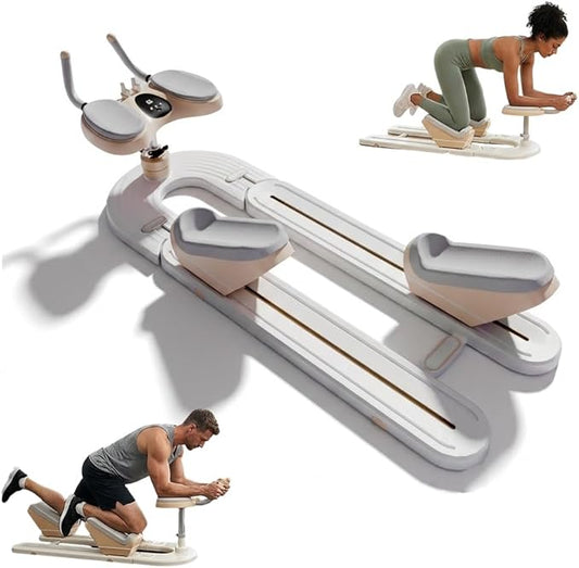 Spine Twist and Stretch Trainer Ab Machine Back Stretcher Core Workout Lower Back Training Full Body Stretch Crawling Exercise Fitness Twist Workout Waist Leg Training Machine