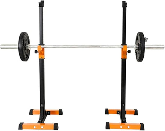 Squat Rack Multi-Function Barbell Rack Height Adjustable Dip Stand Home Gym Weight Lifting Bench Press Dip Station Push Up Portable Strength Training Dumbbell Rack