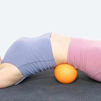 Mikinona Peanut Muscle Massage Roller Epp Deep Tissue Massage Ball for Fitness Orange Single Piece Muscle Relaxation and Trigger Point Therapy