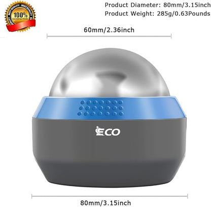 iECO Cold Massage Roller Ball - Ice Roller Ball for Muscles Deep Tissue, Cold & Heat Therapy, Plantar Fasciitis Roller