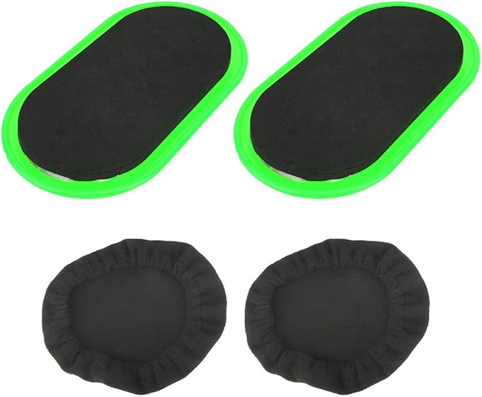 Workout Sliding Disc Sliders, 2 Pcs Core Stability Fitness Equipment, Yellow - Durable EVA and ABS Material, Full Body Muscle Training for Home and Gym