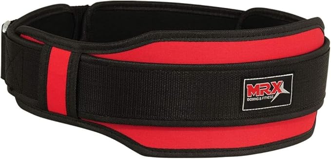 MRX Weight Lifting Belt with Double Back Support Gym Training 5" Wide Belts 11 Colors