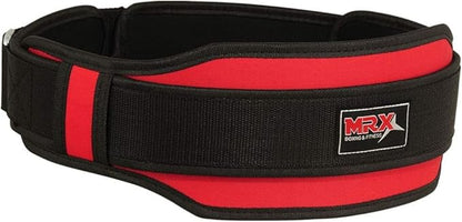MRX Weight Lifting Belt with Double Back Support Gym Training 5" Wide Belts 11 Colors