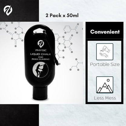 Liquid Chalk, Mess Free Gym Chalk for Weightlifting, Gymnastics, Rock Climbing, Dancing, and Lifting. Sweat Resistant and Long Lasting for Stronger Hand Grip. Package May Vary.