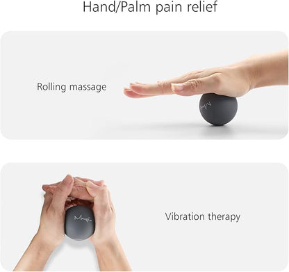 2" Mini Massage Ball, 5 Speeds Vibrating Massage Roller Ball for Palm, Hand, Foot, Leg, Neck, Back, Trigger Point Muscle Therapy Ball for Myofascial Release, Plantar Fasciitis Relief, Blue