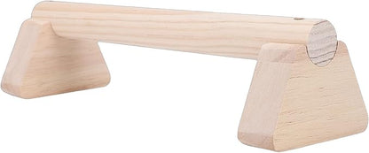 Focket 2 Pcs Wood Push Up Bars, Wooden Parallettes Bars with Non Slip Pads, Pushup Handles Calisthenics Equipment for Handstand Training, Home Fitness Equipment for Men Women