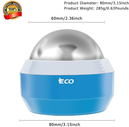 iECO Cold Massage Roller Ball - Ice Roller Ball for Muscles Deep Tissue, Cold & Heat Therapy, Plantar Fasciitis Roller