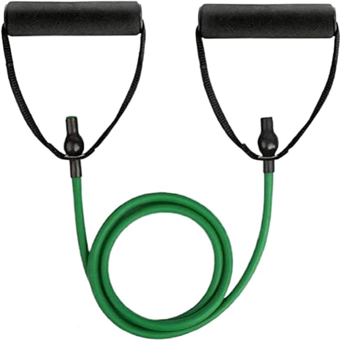 Resistance Bands with Handles, Single Resistance Ban-ds with Handles for Working Out Women and Men, Elastic Bands Workout Ban-ds for Strength Training Muscle Fitness, Pilates