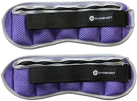 GYMENIST Pair of Ankle and Wrist Weights Adjustable Size The Weight Can Also Be Adjusted Set of Two