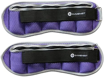 GYMENIST Pair of Ankle and Wrist Weights Adjustable Size The Weight Can Also Be Adjusted Set of Two