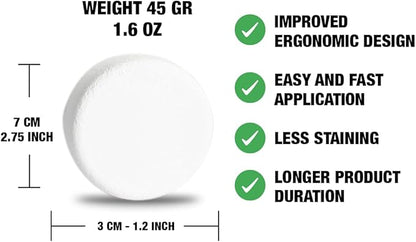 POWER BEAST 5 Block Chalk Discs, Gym Chalk Blocks, Chalk Discs, Magnesium Carbonate for Better Grip, Weightlifting, Rock Climbing, Gymnastics, Bouldering, Weightlifting, Pool Billiards.