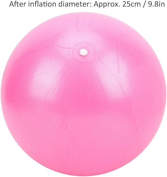 25cm Non-Slip Exercise Ball for Yoga & Pilates - Small Stability Ball for Core Strength Training, Home Gym, Balance Workouts