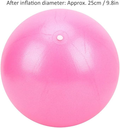25cm Non-Slip Exercise Ball for Yoga & Pilates - Small Stability Ball for Core Strength Training, Home Gym, Balance Workouts