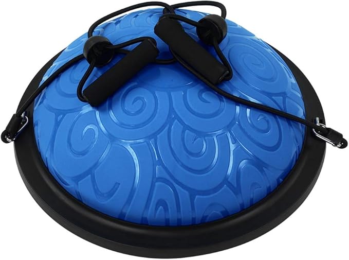 Half Ball Trainer Enhancing Balancing Stability for Yoga Fitness Exercise Purple 18.1x18.1x7.9in