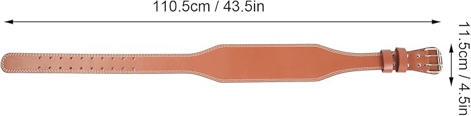 Huleo Weight Lifting Belt, Waist Sports Belts stabilize The Spine for Men for Squats Brown