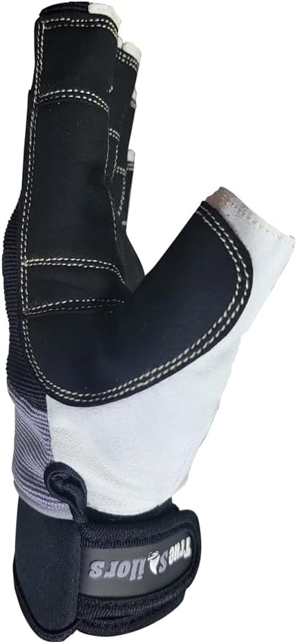 MRX Sailing Gloves for Men & Women 3/4 Finger Grip Great for Sailing, Yachting, Paddling, Kayaking, Fishing, Dinghying Water Sports