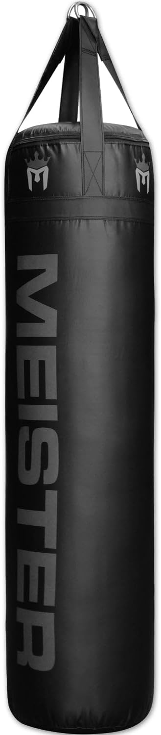Meister 100lb Filled Heavy Bag for Boxing, MMA & Muay Thai - 60" Professional Kicking & Punching Bag