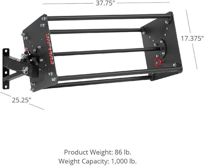 Titan Fitness T-3 and X-3 Series Revolving Pull-Up System, (4) 1.25" Skinny Pull-Up Bars, Lockable Bars, Power Rack Mounted for Full-Body Training
