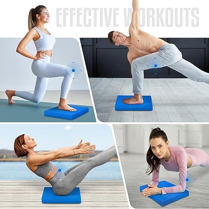 Exercise Balance Pad – Non-slip Cushioned Foam Mat & Knee Pad for Fitness and Stability Training,yoga,physical Therapy (xl:19.68"x15.75"x2.36" & L:15.75"x12.99"x1.96")