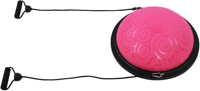 Half Ball Trainer Enhancing Balancing Stability for Yoga Fitness Exercise Purple 18.1x18.1x7.9in