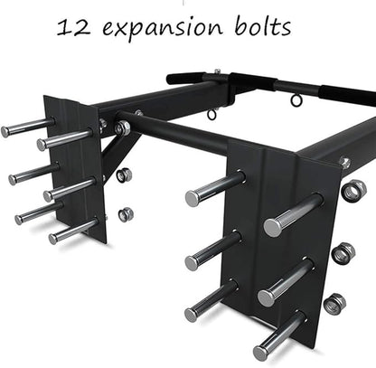 Wall-Mounted Pull-Up Bar, Home Fitness Resistance Band Fitness Equipment, Gym Strength Fitness Equipment, Load-Bearing 300Kg