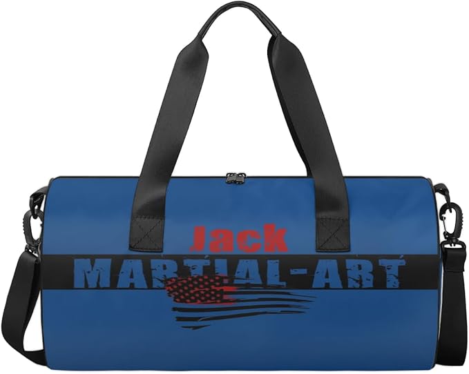 Personalized-Martial-Arts-Gear-Bag for Karate Teakwondo, Custom Jiujitsu Bag for Boys, Karate Teakwondo Bag for Gear Waterproof Lightweight Large USA