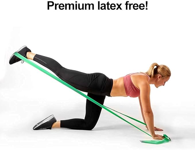 Resistance Band for Working Out | Super Exercise Bands 8,16,24 Yard Bulk Rolls |10 Strengths in Light Medium and Heavy Resistance Bands | Latex Free Workout Bands Including App and e-Book