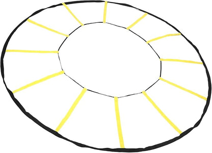 Keenso Circular Speed Ladder, Nylon Agility Trainer for Soccer and Basketball, 12 Rungs Enhance Footwork and Speed Control for Outdoor or Indoor Training